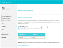 Tablet Screenshot of ferinheighttocelsius.com